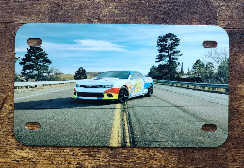 Custom Photo Mini License Plate | Personalized Car Accessory, Pet, Concert, or Family Photo Gift