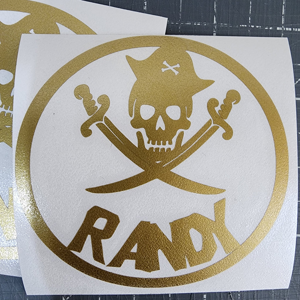 Dirty Heads Inspired Randy Pirate Sticker