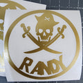 Dirty Heads Inspired Randy Pirate Sticker