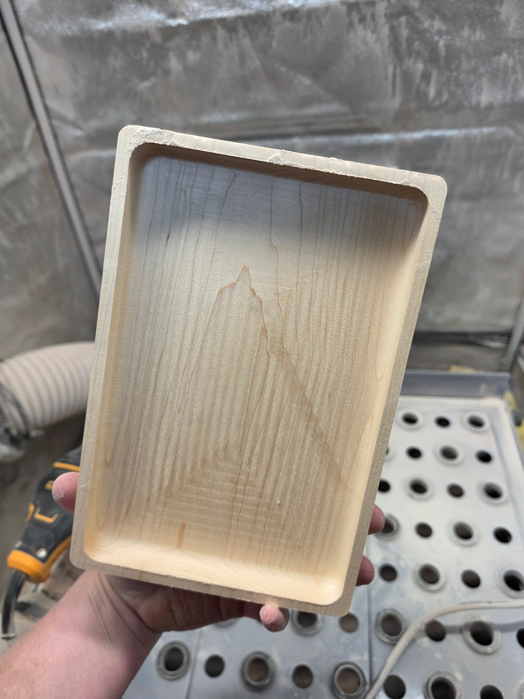 Solid Maple Catch-All Tray | Rolling Tray | 6×9 CNC Milled | Custom Engraving Available