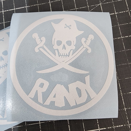 Dirty Heads Inspired Randy Pirate Sticker