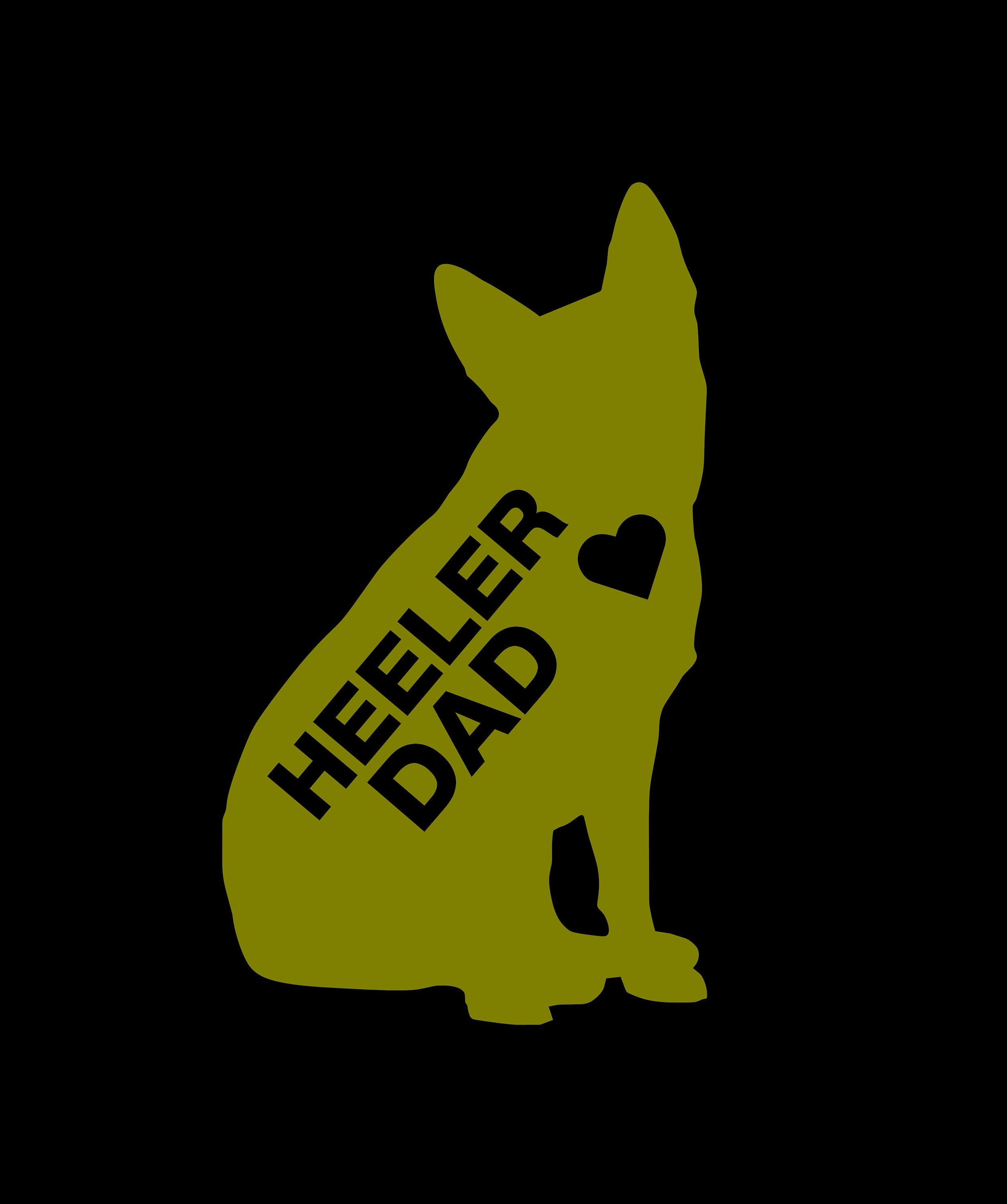 Heeler Dad Vinyl Decal Sticker - Australian Cattle Dog