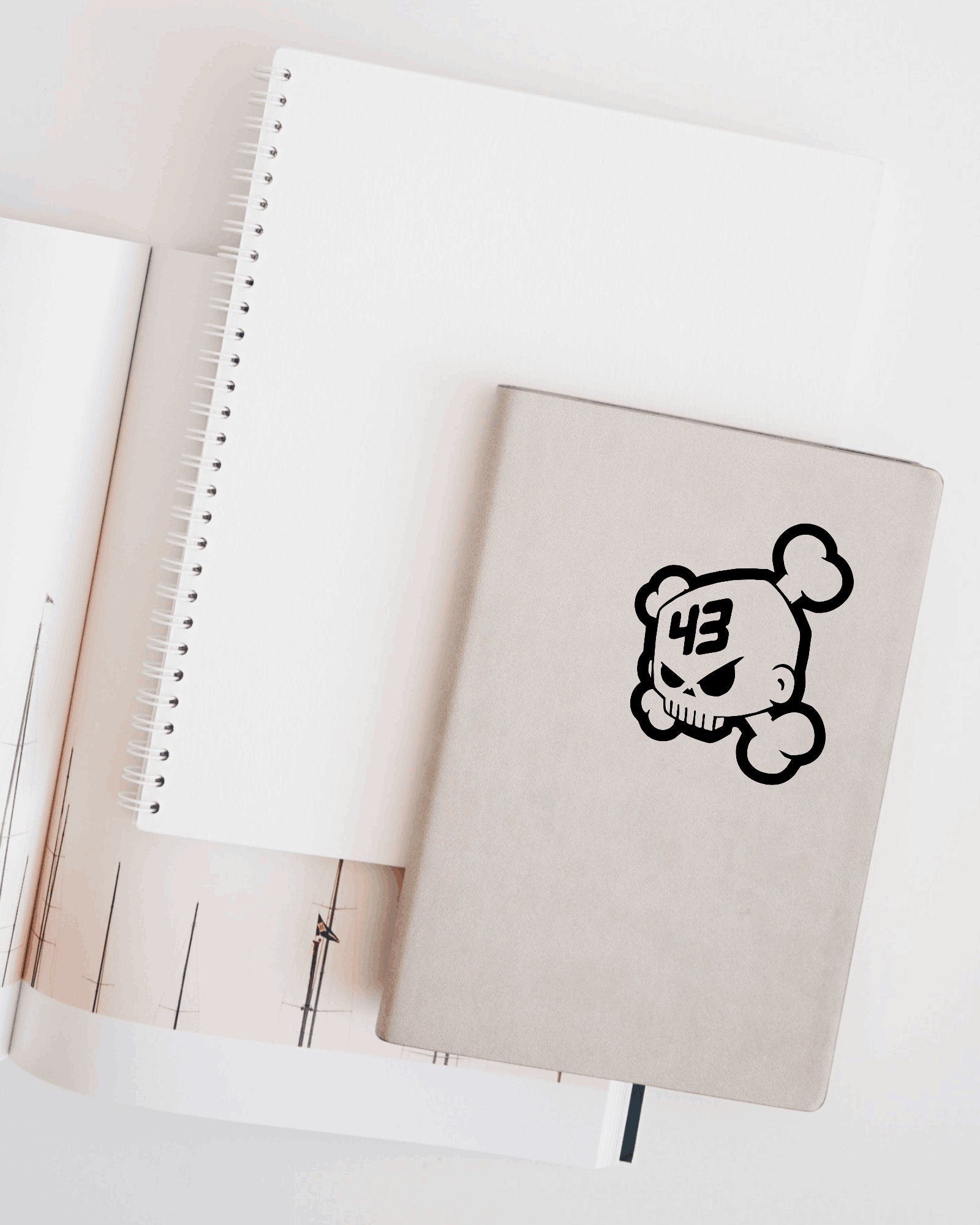 Ken Block Tribute Decal: Skull #43 Vinyl Sticker (3.5in)