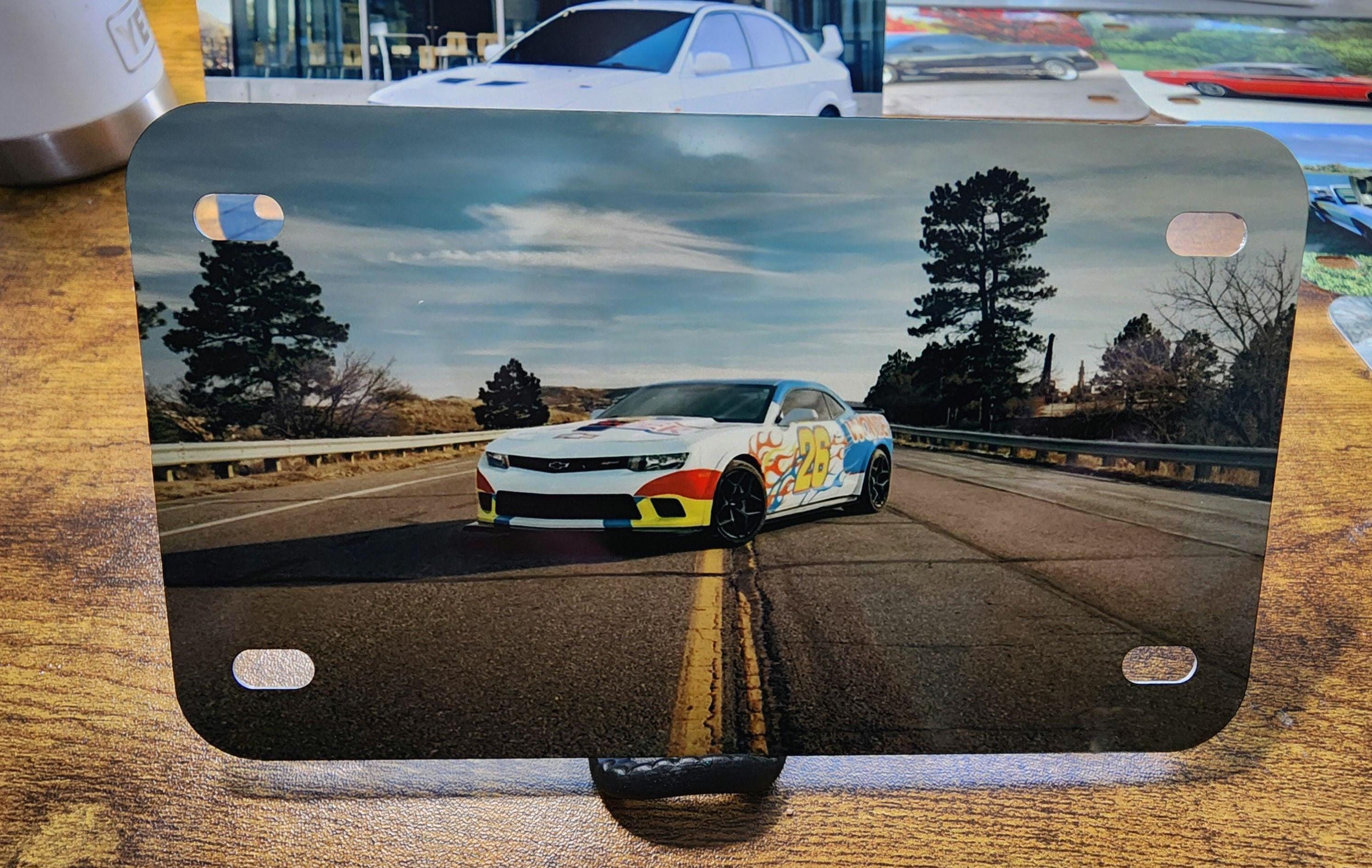 Custom Photo Mini License Plate | Personalized Car Accessory, Pet, Concert, or Family Photo Gift