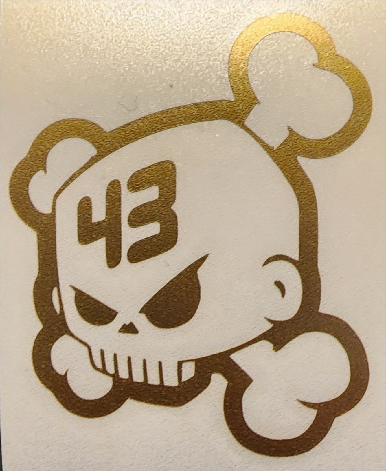 Ken Block Tribute Decal: Skull #43 Vinyl Sticker (3.5in)