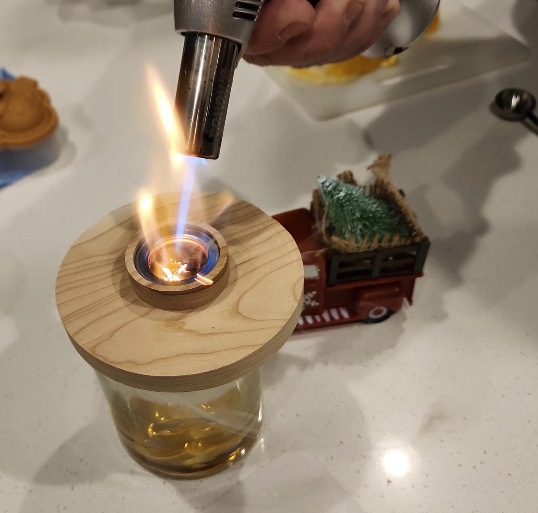 Precision CNC Machined Wood Cocktail Smoker