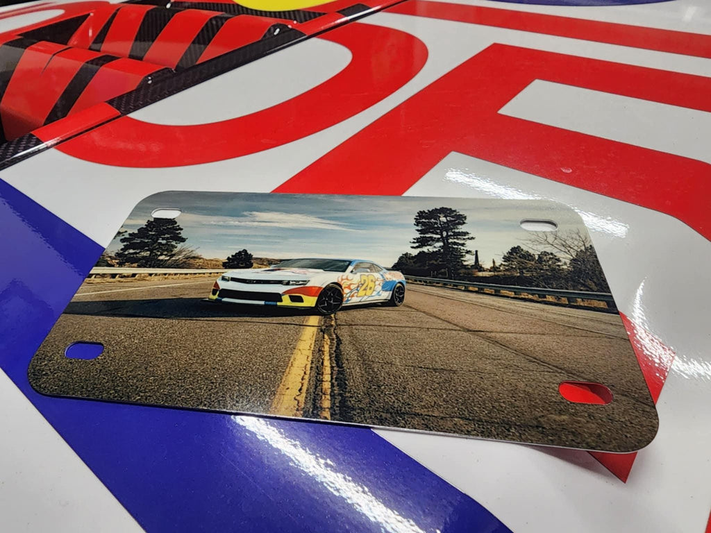 Custom Photo Mini License Plate | Personalized Car Accessory, Pet, Concert, or Family Photo Gift